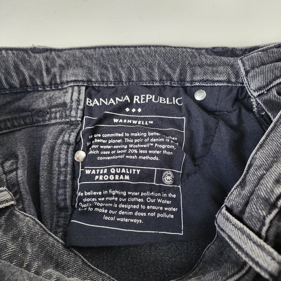 Banana Republic Black Medium Wash Women's Slouch Jeans Sz. 27 /4 - Picture 7 of 10